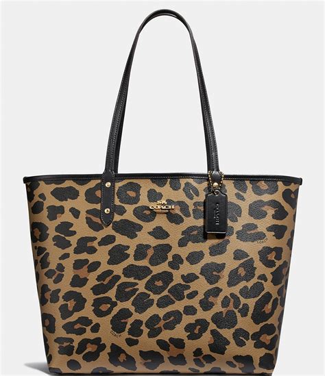 animal print coach bag|coach handbags leopard print.